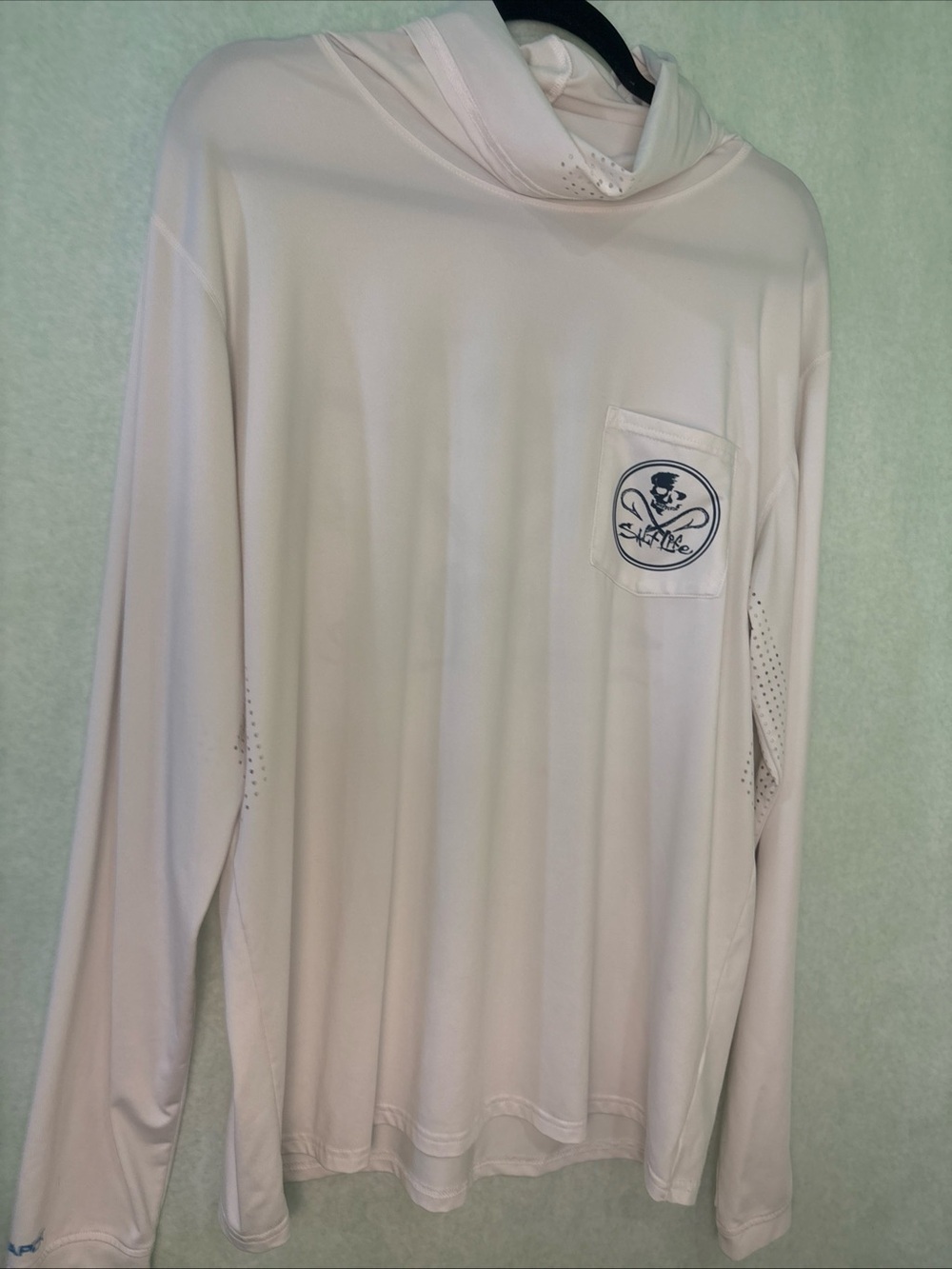 Salt Life White Pocket Shirt with Graphic Logo men’s large